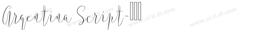 Argentina Script字体转换